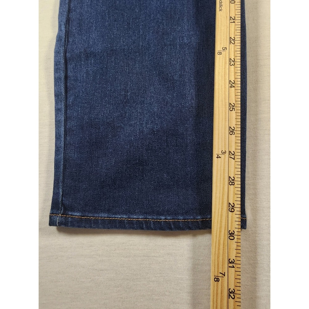 Members Mark Womens High Rise Straight Leg Jeans Dark Wash Blue Size 18 NWT - Picture 2 of 8